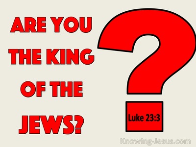 Luke 23:3 Are You The King Of The Jews (red)